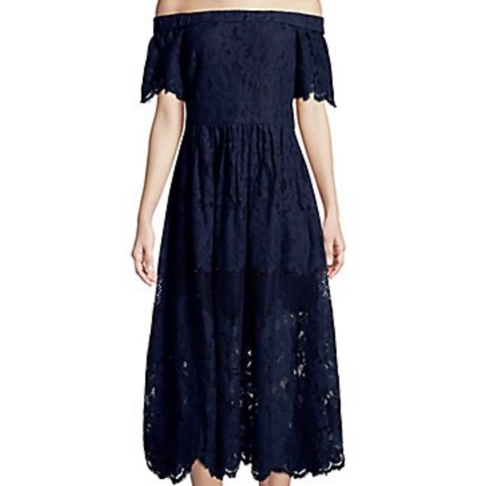 Vince Camuto Off-The-Shoulder Lace Dress